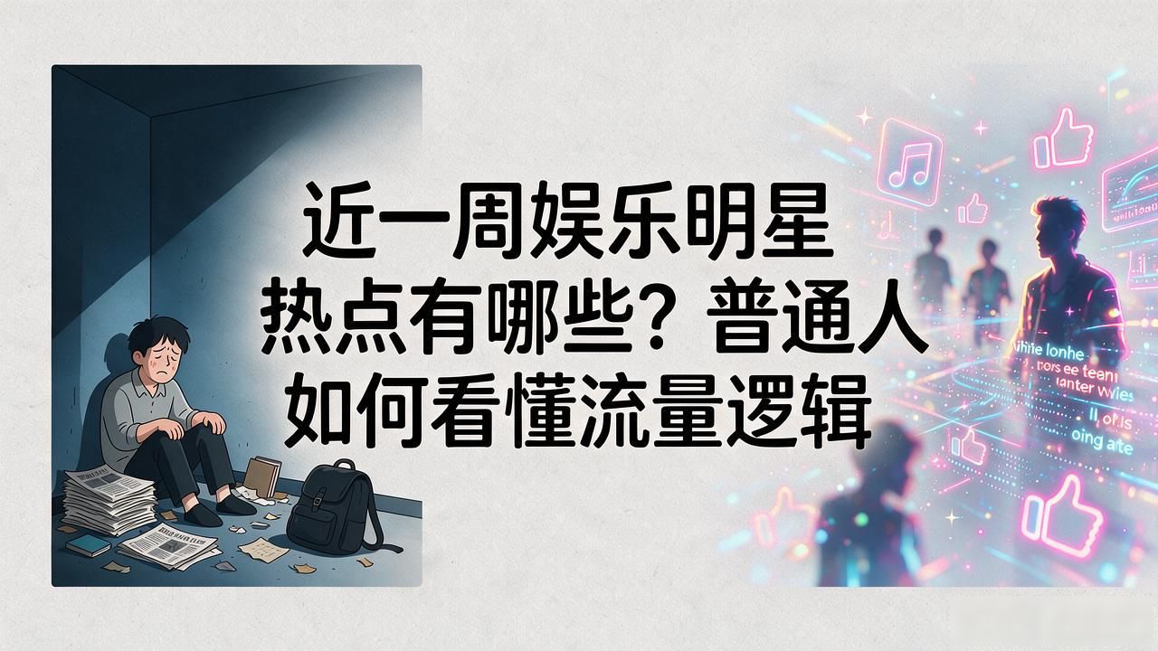近一周娱乐明星热点有哪些？普通人如何看懂流量逻辑