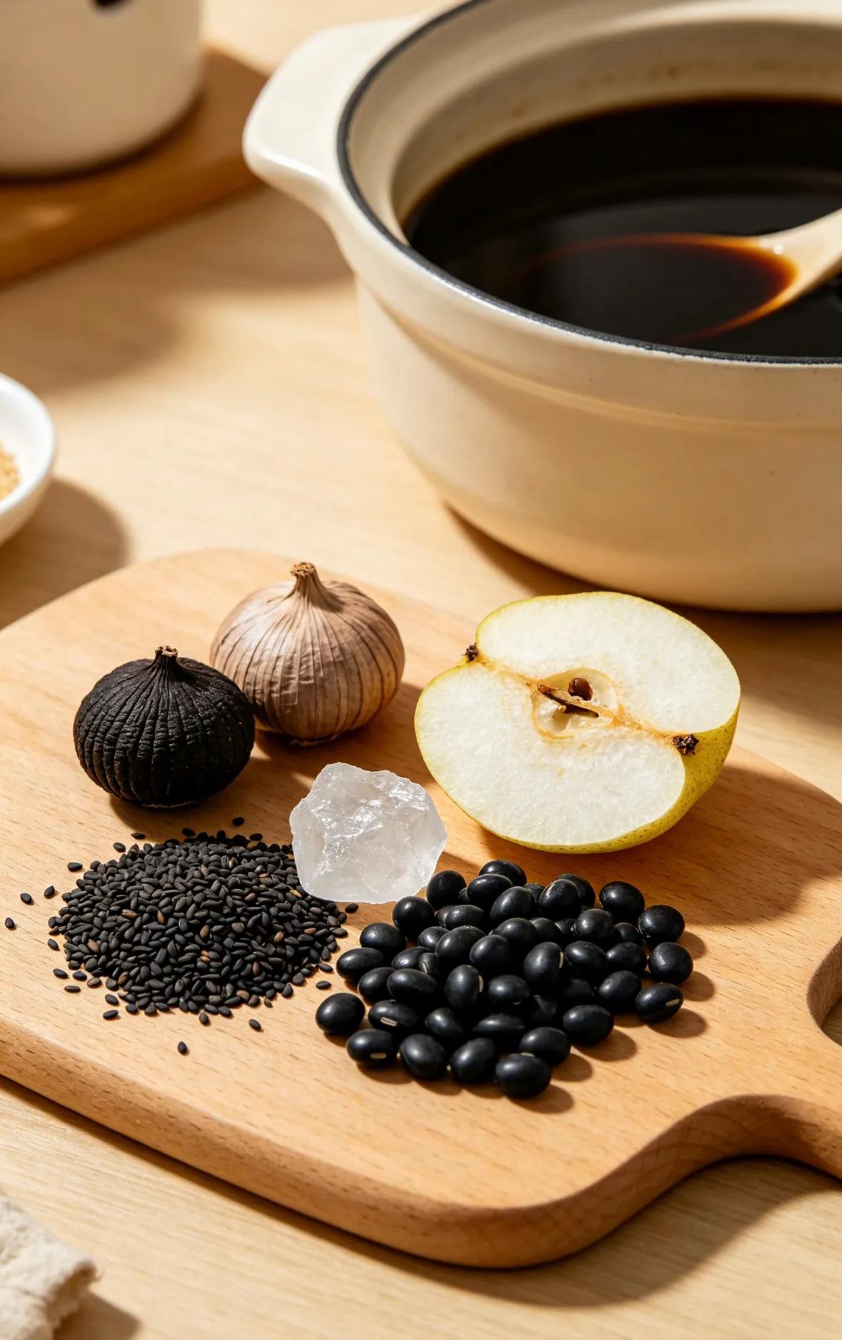 黑金汤_黑暗料理网红图,_溏心蛋